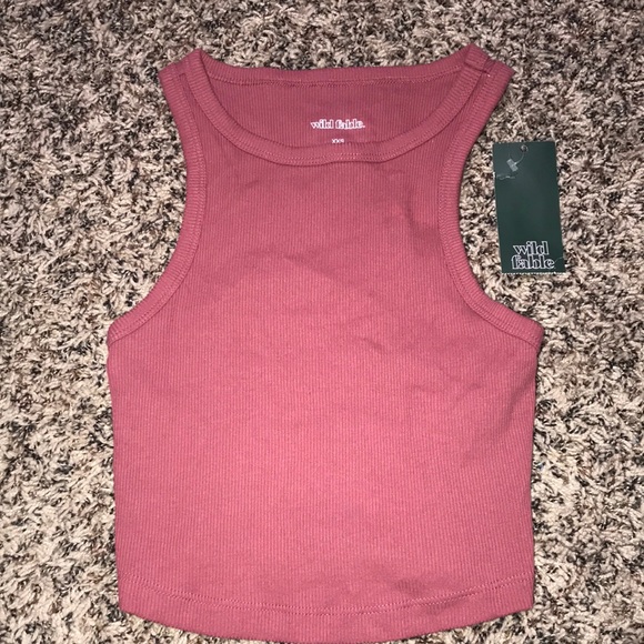 wild fable Tops - 🐠5/$25! Wild Fable Ribbed Cropped Tank Top Size XXS | NWT